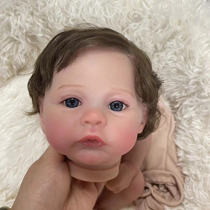 18inch Reborn Kit Meadow with Rooted Hair Already Painted Skin with Visible Veins Bebé Reborn Kits  muñeca kit reborn