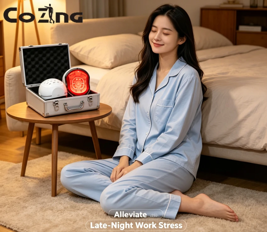 

Infrared Hair Regrowth Helmet 678nm Red Light Laser Therapy Hair Growth Cap Anti Hair Loss Scalp Relax Massage Machine