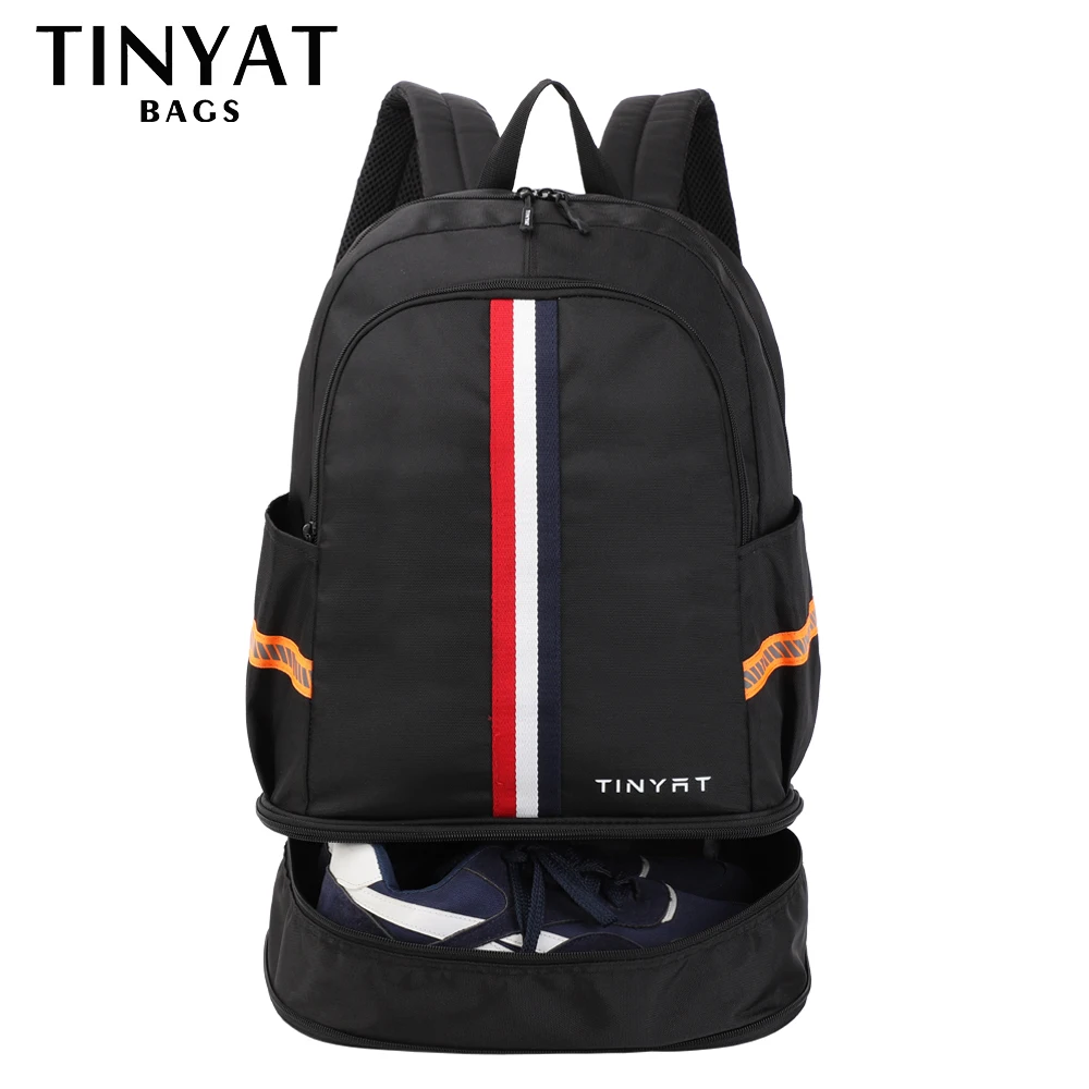 TINYTA Men\'s backpack Sports backpack Shoes Bag Women‘s’ Yoga bag Fitness Backpack Foldable School Backpack Travel Mochila