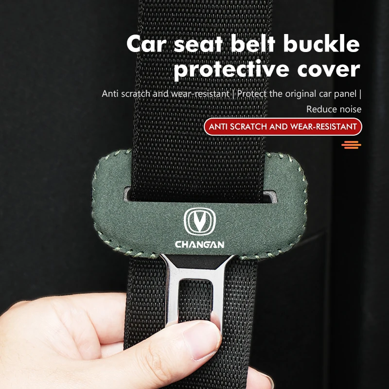 Car Seat Belt Buckle Clip Protector Case Anti-Scratch Cover For Changan CS35 CS55 CS15 CS85 CS95 CX70 CX20 EADO RAETON Alsvin