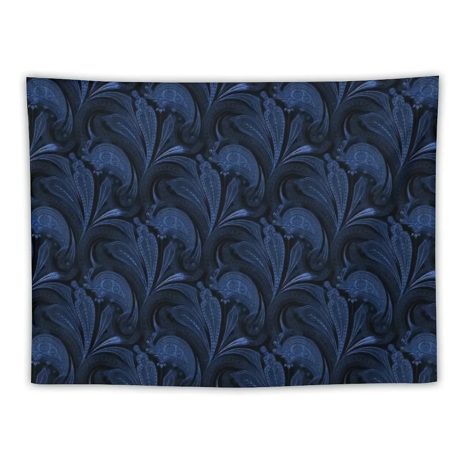 

Elegant Paisley Blue Glow Tapestry Decoration Home Room Decorations Outdoor Decor Room Decorator Tapestry