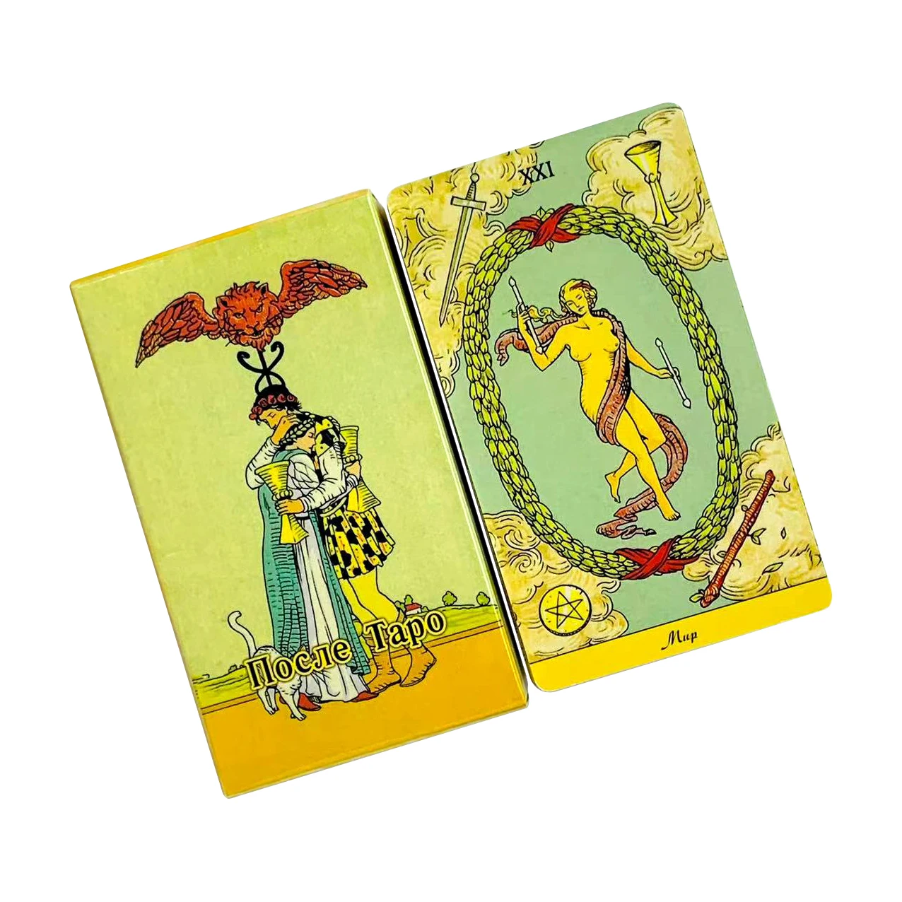 New Russian Visions После Tarot Cards Fate Divination Tarot Cards Family Leisure Game Tools,Travel, Meditation & Spiritual