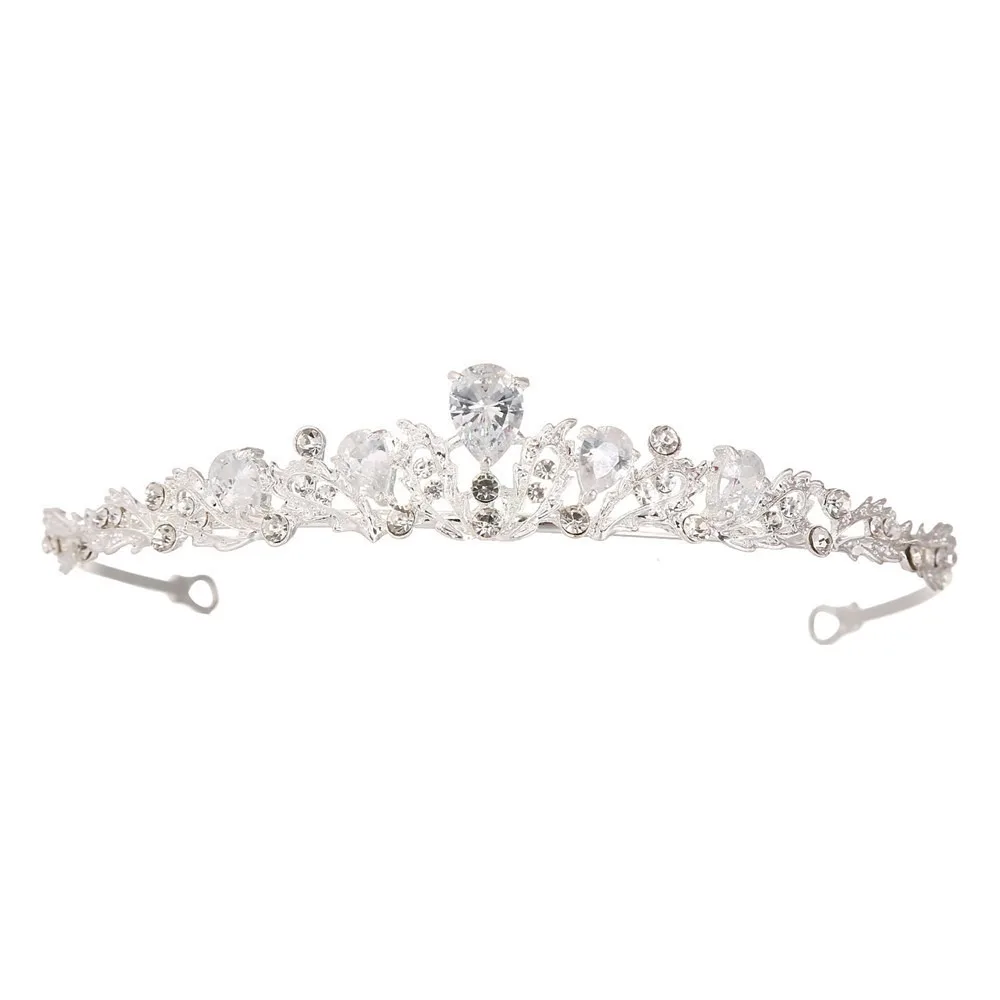 

Rhinestone Crystal Bridal Tiaras Sparkling Flower Luxury Beads Crown Shiny Luxury Birthday Crown Headpiece Performance