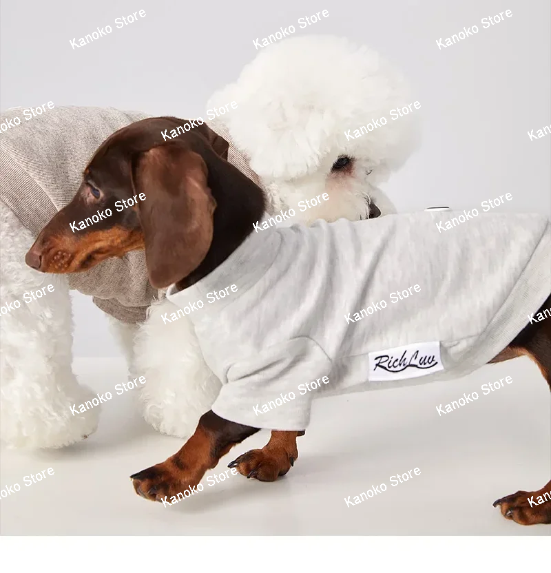 

Удобная мягкая одежда для домашних животных, весенне-осенняя одежда для собак, бишон, такса, померанский шпиц, одежда для щенков, аксессуары для собак