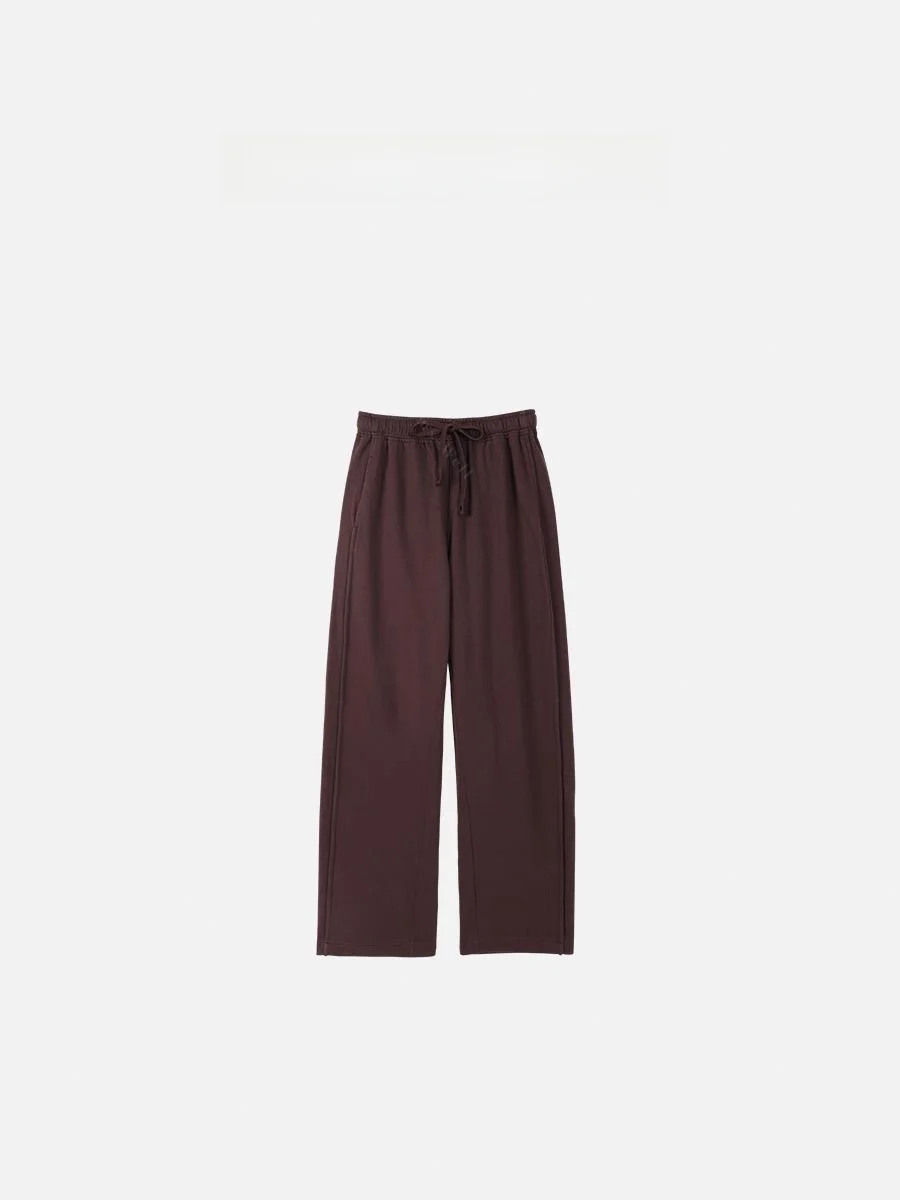 

Comfortable Retro Dstring High Waist Wide Leg Cotton Casual Pants Women's Elastic Waist Pure Cotton Loose Fit Trousers