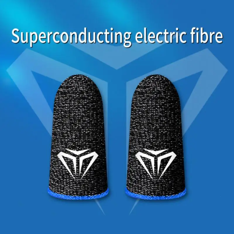 A Pair Fingertips For Game Pubg Mobile Anti Slip Finger Glove Game Controller Finger Sleeve For Touch Screen Mobile Gaming