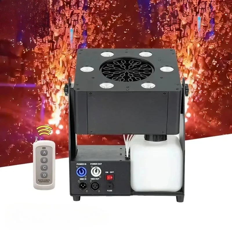 

Applicable to RGBW Bubble Machine 90W 6X10W DMX 512 Moving Head LED Bubble Machine Stage FX Special Effects for Event Party Conc