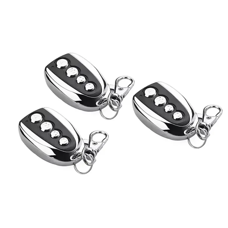 【ترويج】جهاز تحكم عن بعد عالمي 3 قطع 433.92 ميجا هرتز لأبواب المرآب والبوابات ناسخ سلسلة مفاتيح بأزرار لفتح باب المرآب