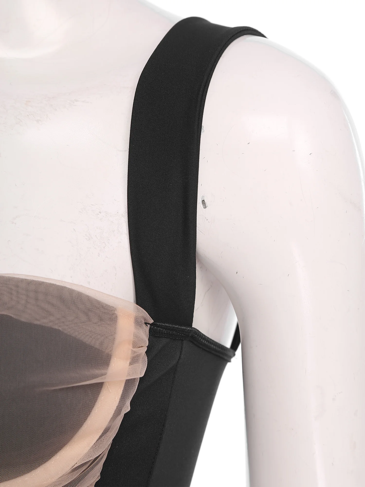 女性ヴィンテージスパゲッティストラップノースリーブ非対称裾オーバーバストコルセットビスチェチュールシェイプウェアトップスベストパーティークラブ用