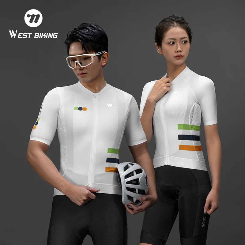 

WEST BIKING Cool Breathable Cycling Shirt Comfortable UV protection Men Women Cycling Jersey Short Sleeve Outdoor Sports Clothes