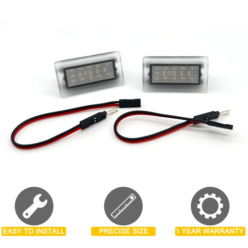White LED Door Courtesy Luggage Trunk Footwell Light Assembly For Tesla Model X 2014-2018 Model S 2015-2018 Model 3 2017 2018
