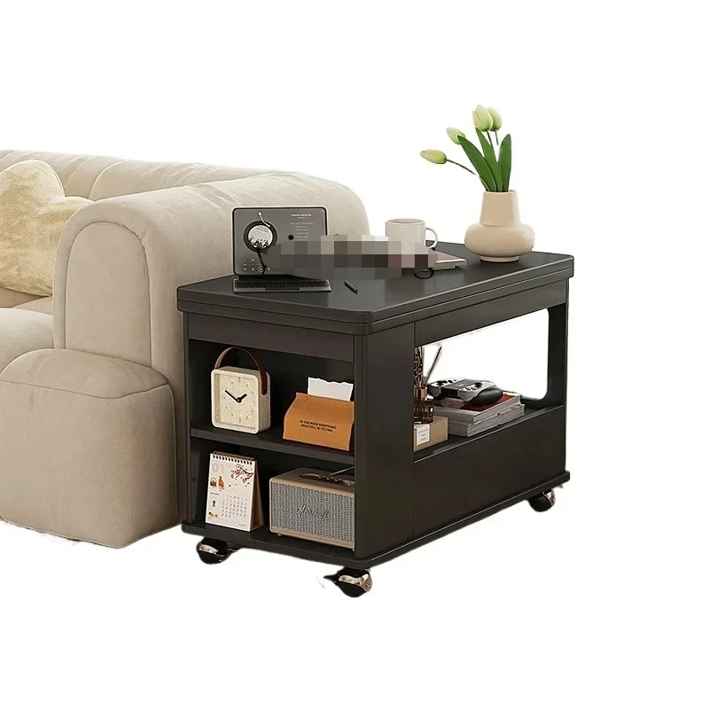 

minimalist folding coffee table household living room tea table side cabinet removable