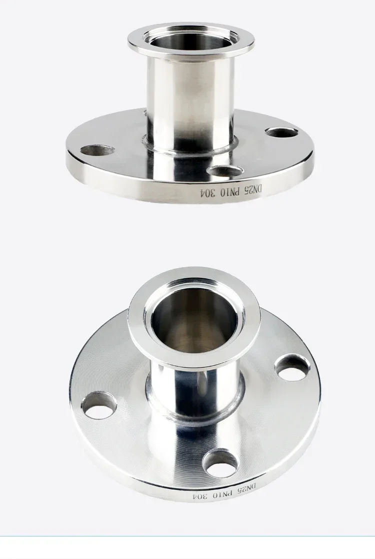 

304 stainless steel flange conversion KF vacuum joint 316 sanitary grade variable diameter flange KF one end