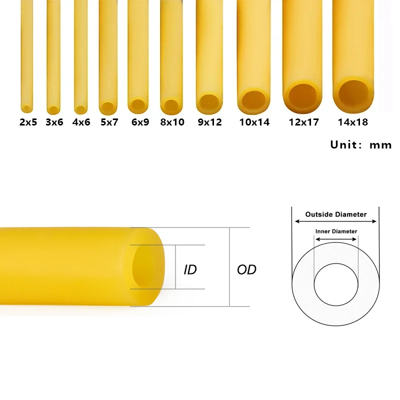 ID1.6/1.7/1.8/2/3/4/5/6mm Good Quality Slingshot Catapult Speargun Tension Belt Elastic Rubber Band 1-20m Latex Rubber Hoses