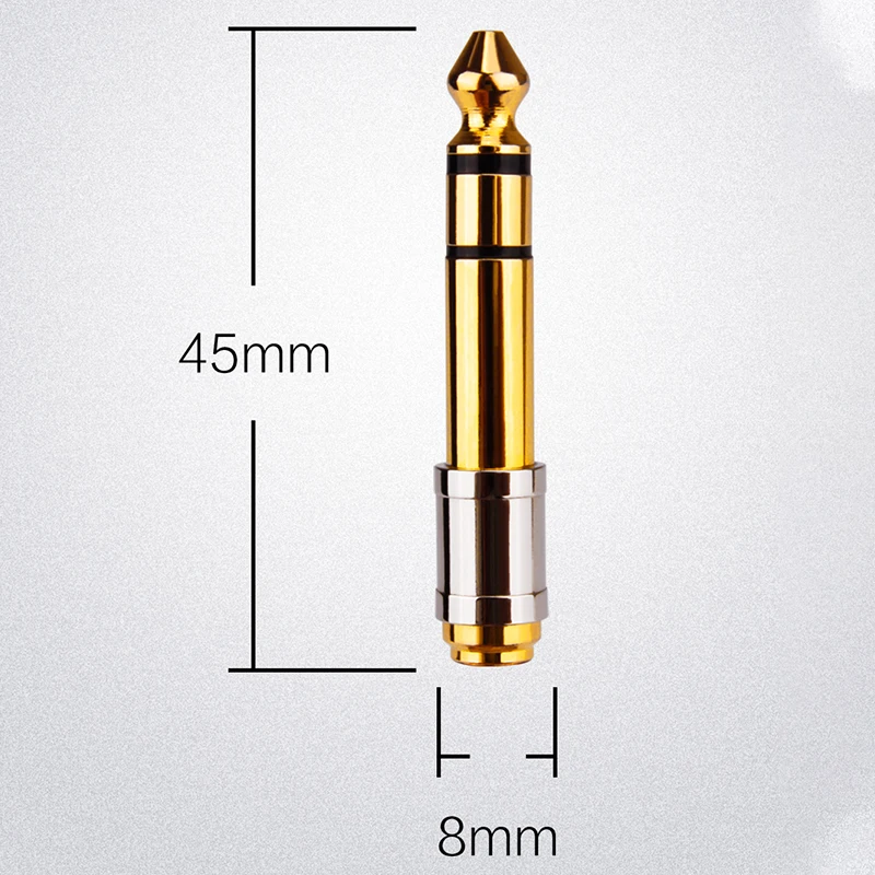 Od 6.5 do kobiety 3.5 podłączyć Adapter Audio 6.5mm samca do samicy AUX do podnośnika Adapter Stereo złącze Audio do telefonu komórkowego