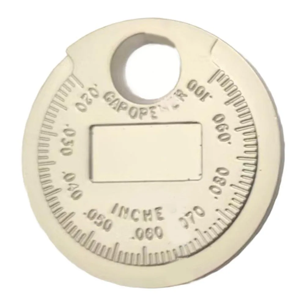 Accurate and Portable Coin Type Gap Gauge Tool with 0 02 0 1 Inch 0 60 2 4mm Measurement Range and Die Cast Iron Body