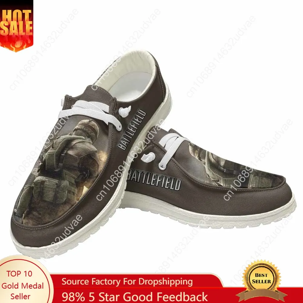 

Battlefield Casual Shoes Men Woman Flat Shoe Breathable Indoor Outdoor Lightweight Footwear Couple Custom Made Shoe
