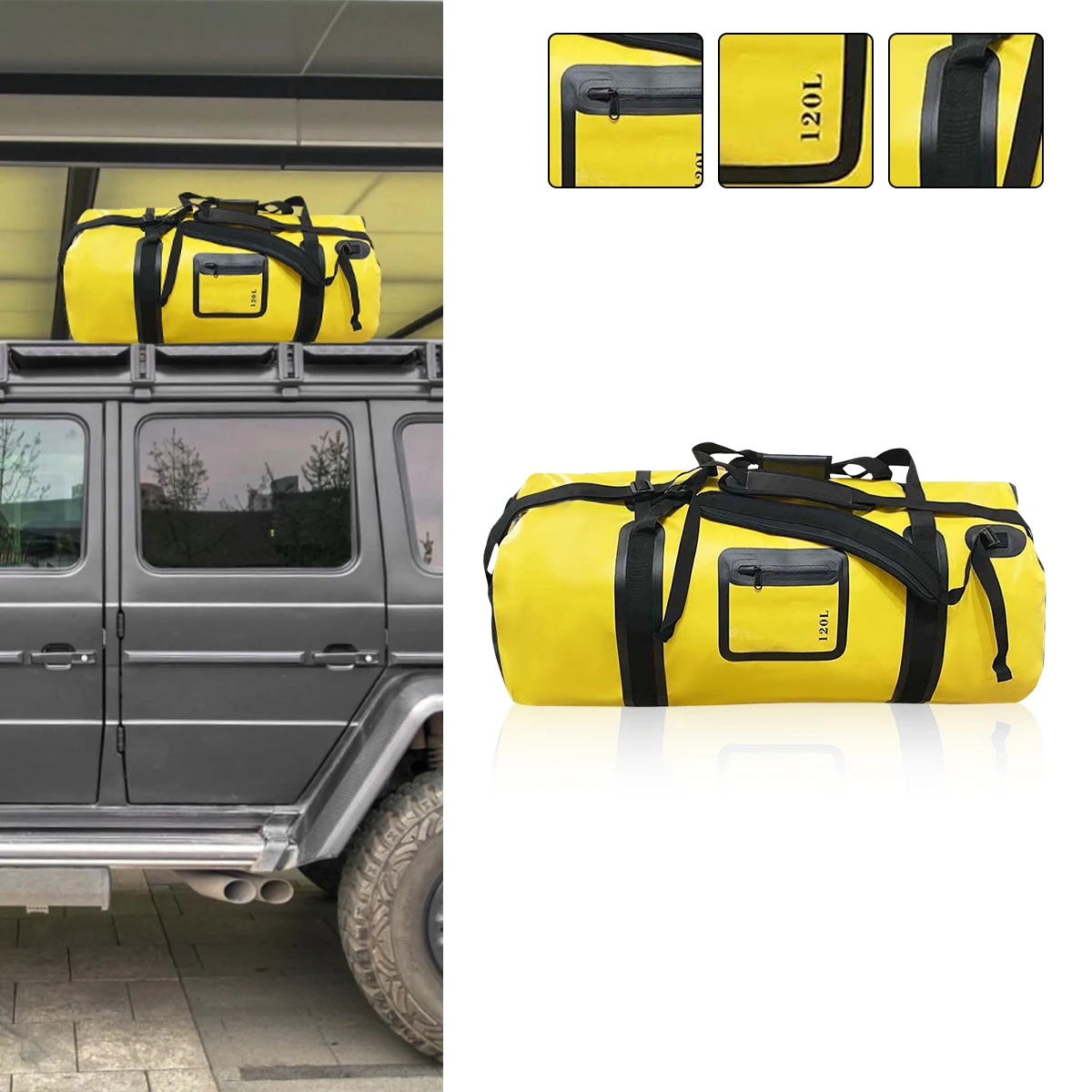 40L 66L 130L 150L Motorcycle Waterproof Tail Bags Back Seat Bags Cycling Camping Travel Bag Car Roof Luggage Storage Pack