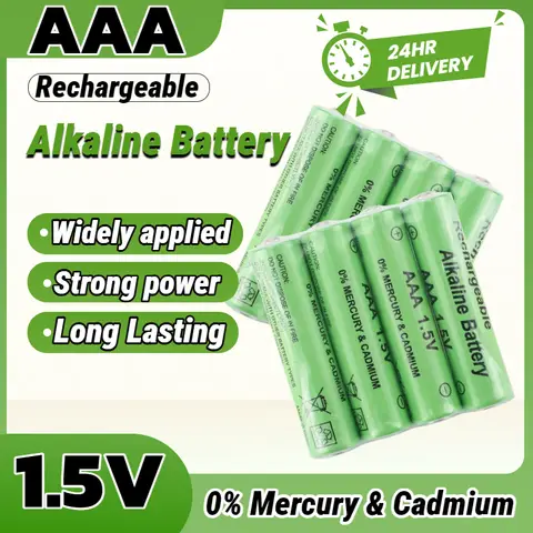 Super High Capacity 3000mAh 1.5V Rechargeable Alkaline AAA Batteries for Digital Camera Clock Radio Toy Game Remote Control
