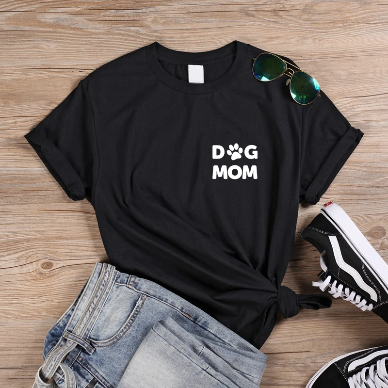 ONSEME Dog Mom T Shirt Women Funny Doge Paw Graphic T Shirts Unisex Streetwear Gothic Aesthetic Tees Mothers Day Gift Tee Tops