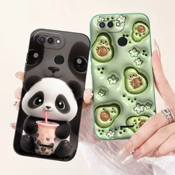 For Xiaomi Redmi 6 6A Case Soft Matte Silicone Capa Goothic Style Cartoon Panda Flower Back Cover For Redmi6 Redmi6a Coque Funda