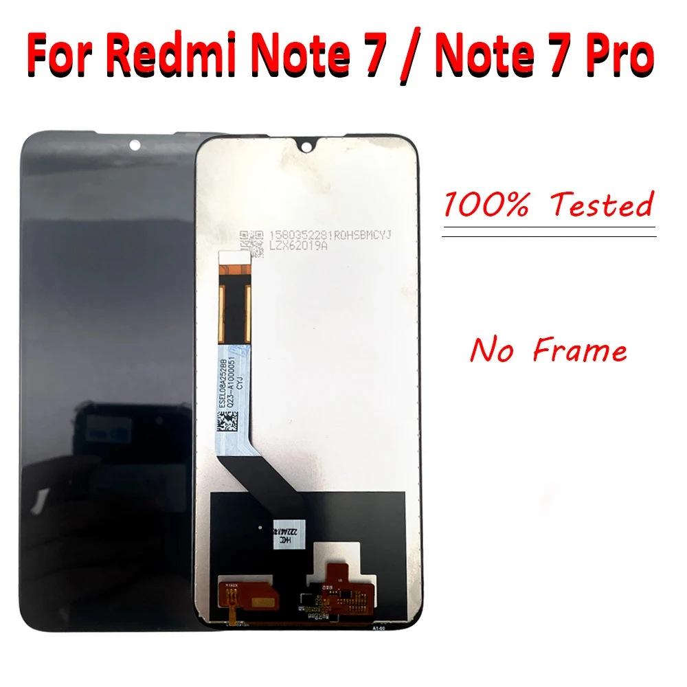 NEW Tested For Xiaomi Redmi Note 7 LCD Screen Display Digitizer For Redmi Note 7 Pro Assembly Replacement Parts