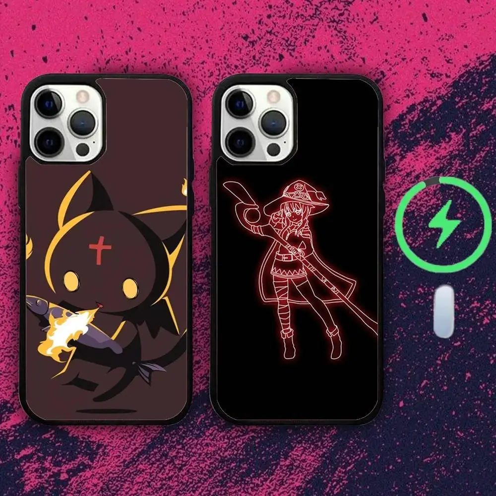 

Anime M-Megumin KonoSuba Phone Case For iPhone 16e,16,15,14,13,12,11,Plus,Pro,Max,Mini Magsafe Magnetic Wireless Charging