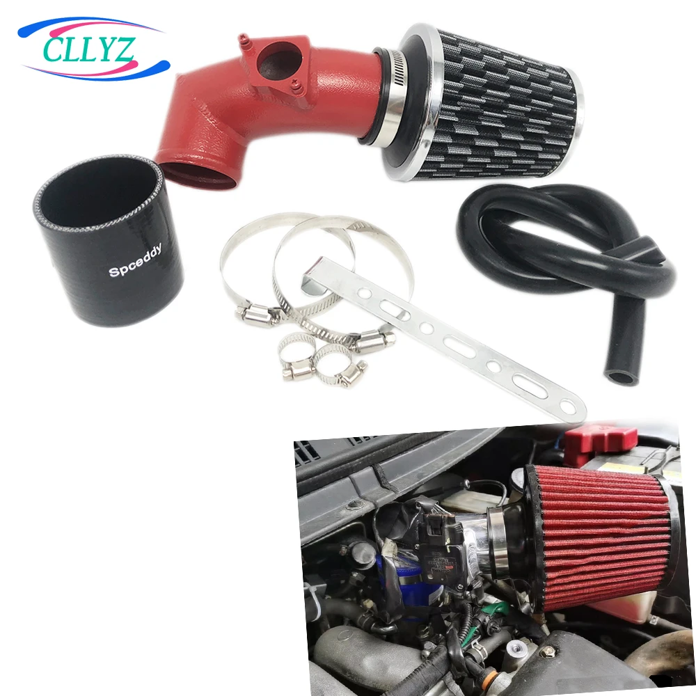 

CLLYZ Aluminum Alloy Cold air Intake Set Red Intake Pipe With Air Filter For Suzuki Swift 1.5L