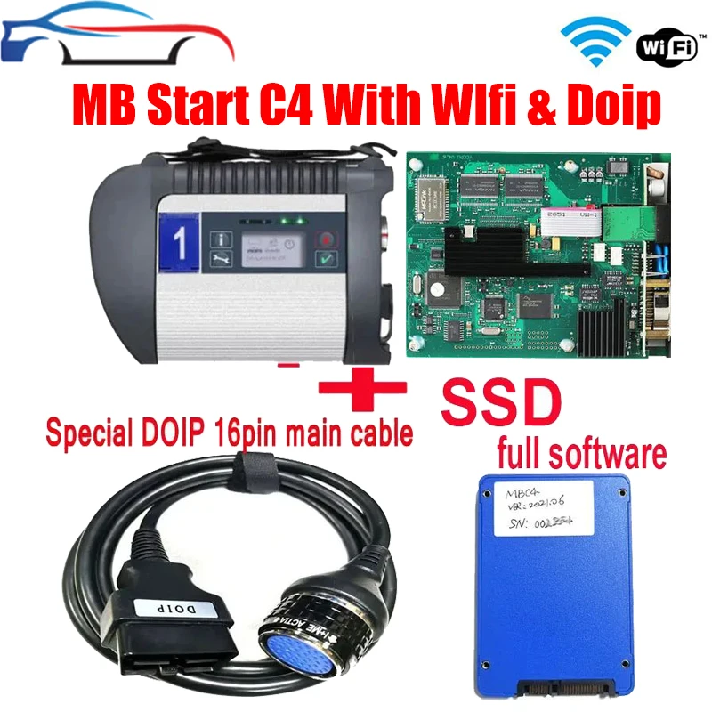 DOIP MB star c4 plus DOIP multiplexer with wifi SSD software SD Connect C4 OBD2 scanner Diagnostic Tool for benz Car/Truck