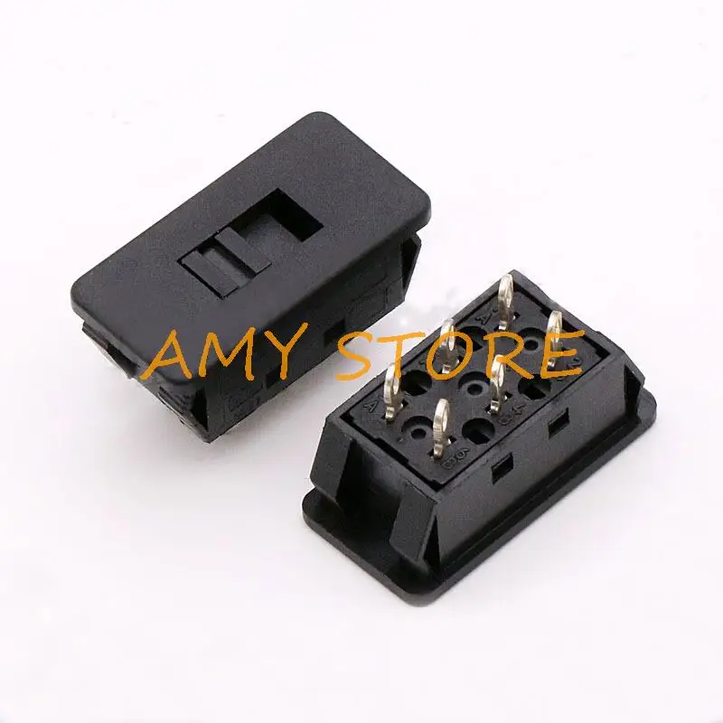 2pcs 6A 250VAC 12A 125V 2Positions 6Pins SS-22L01 Hot and Cold Air Cylinder Toggle Slide DIP Switch for Hair Salon Dryer Blower