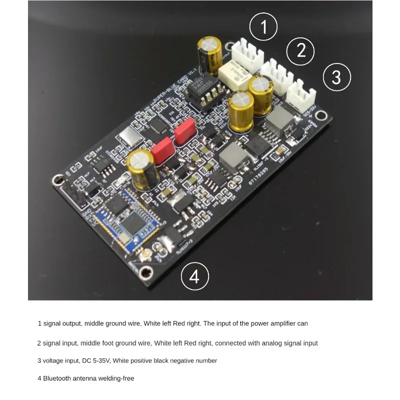 Nvarcher Bluetooth 5.1 QCC5125 ES9038 Decoding Module Simulates Input APTX HD LDAC