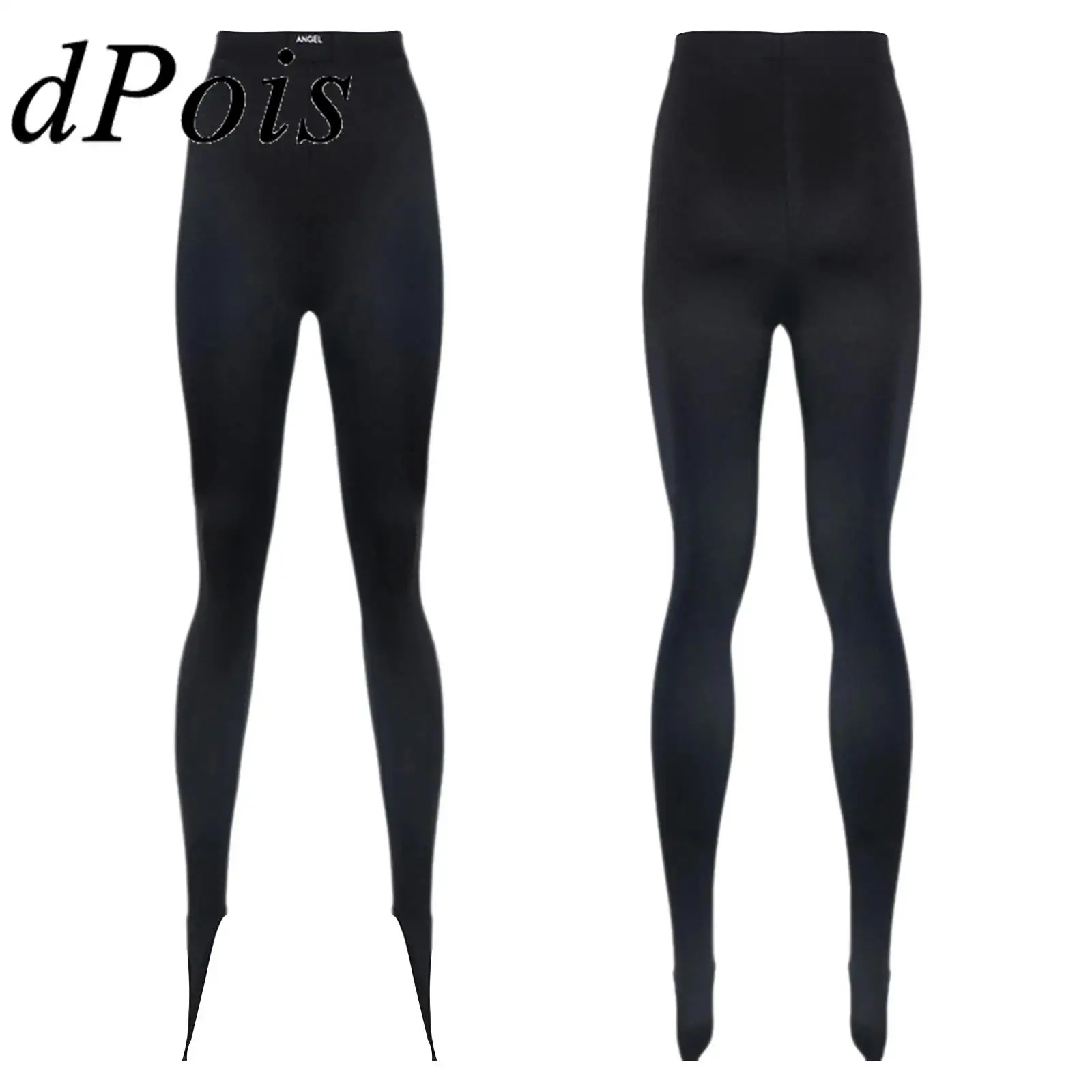 

Women Leggings Black Stylish Slim-fitting High Waist Stretchy Skinny Pants Stirrup Leggings Yoga Sport Casual Club Pants
