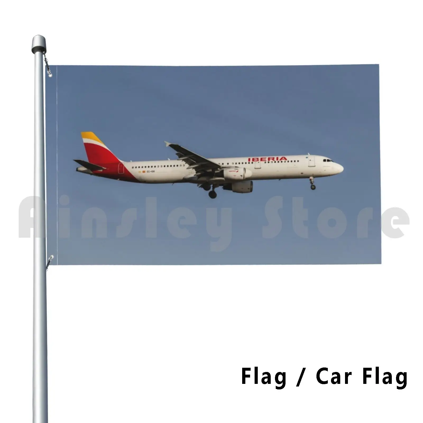 Iberia Airbus A321-200 Outdoor Decor Flag Car Flag Iberia Airbus Iberia Iberia Airbus A321 Airbus A321 Iberia A321