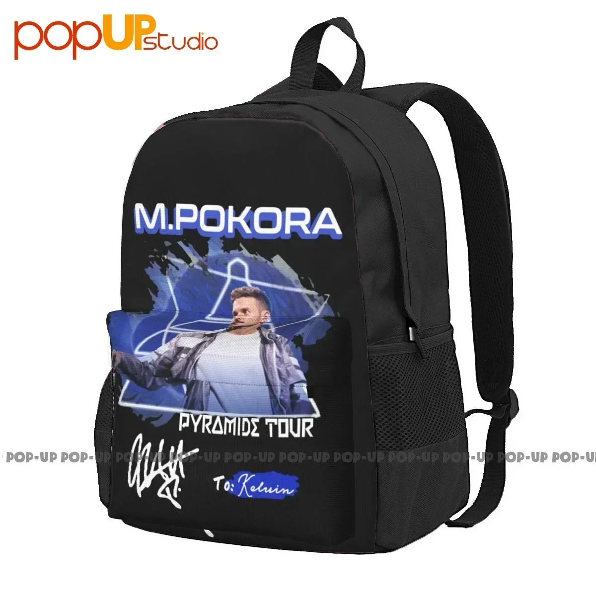 M.Pokora Pyramide Tour Signature Large Capacity Backpack Newest Swimming Eco Friendly Multi-function
