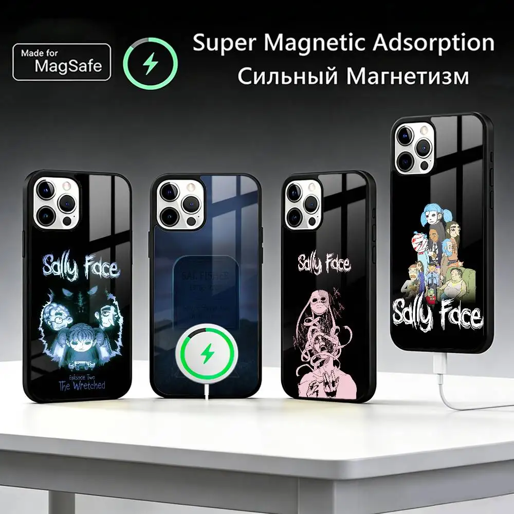 

Game S-Sally F-Face Phone Case For iPhone17,16,15,14,13,12,11 Plus,Pro Max, New Magnetic Wireless Charging