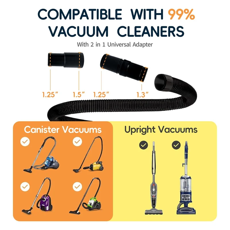 مجموعة أدوات العناية بالحيوانات الأليفة TCF، مرفق مكنسة كهربائية لفرشاة الكلاب، فرشاة مع فرشاة تساقط مع أنبوب تمديد، لمعظم المكنسات الكهربائية المستديرة