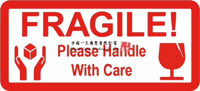 FRAGILE Please Handle With Care Small Packing Sticky Labels Stickers Warehouse