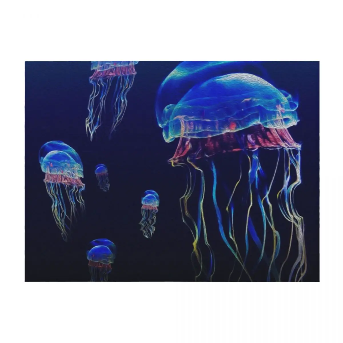 

jellyfish Throw Blanket Blankets For Sofas Bed covers Warm Sleeping Bag Blankets