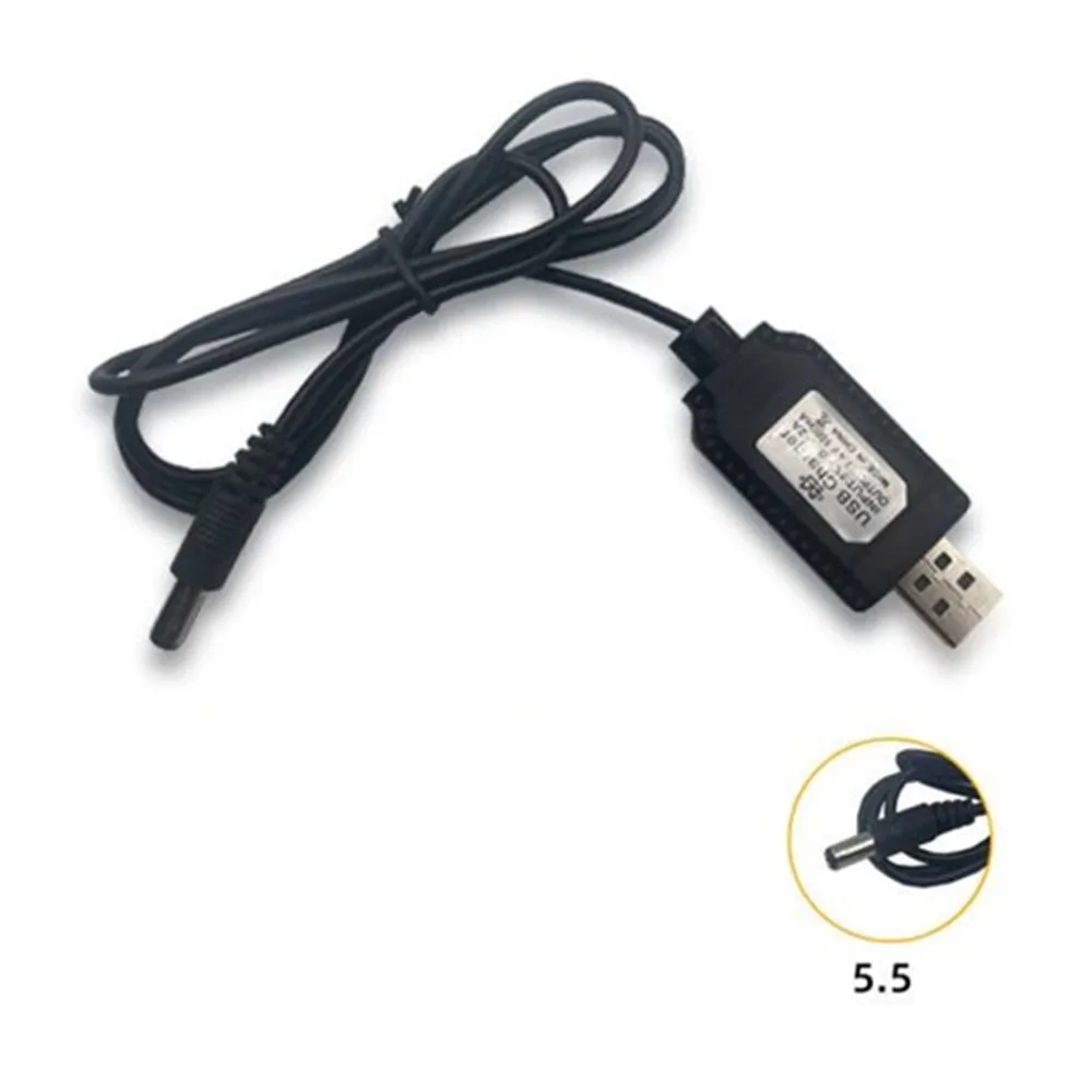 Línea de carga USB para barco a control remoto, 1 piezas, 2 piezas, 4 piezas, 5V, 0,5-2A, para V020, V801, V050, V002, C108