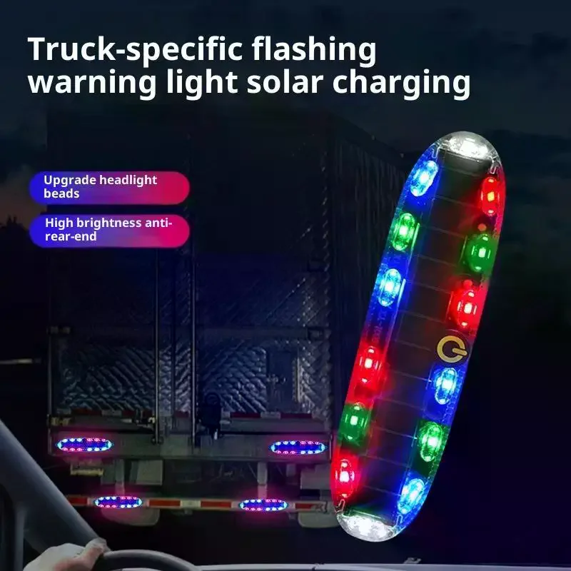 

Solar Warning Light Car Rear Collision Prevention Free Breathing Light Motorcycl Electric Vehicle Bicycle LED Tail Flashing Ligh
