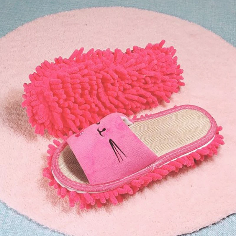 Multifunction Floor Dust Cleaning Slippers Shoes Lazy Mopping Shoes Home Floor Cleaning Shoes Open-toed Wiping Slippers