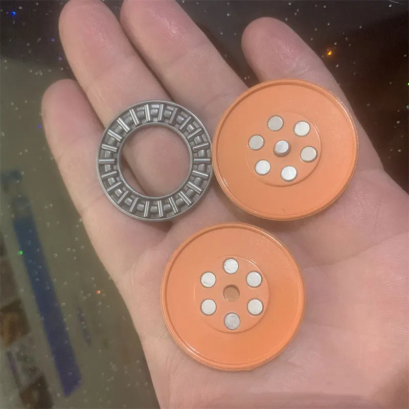 EDC Gradiente Cor Metal Fidget Coin, Milk Cap Hand Spinner, Autismo ADHD, Brinquedos para Alívio do Estresse para Adultos, Autismo