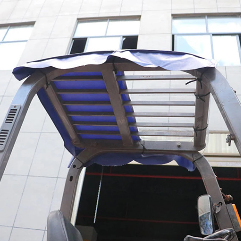 

﻿Forklift Roof Waterproof Rain Cover Engineering Vehicle Top Canopy Sunshade Cloth For Rain Sun Protection Forklift Accessories