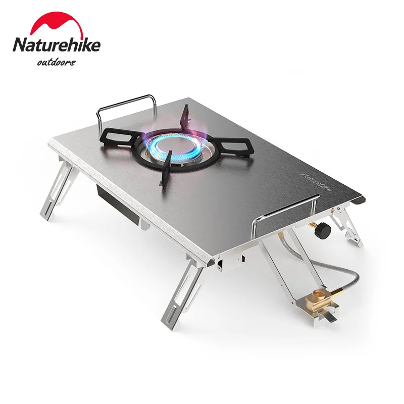 

Naturehike Camping Desktop Folding Gas Stove Portable 4500W High Power Single Head Gas Stove Outdoor Picnic 304 Stainless Steel