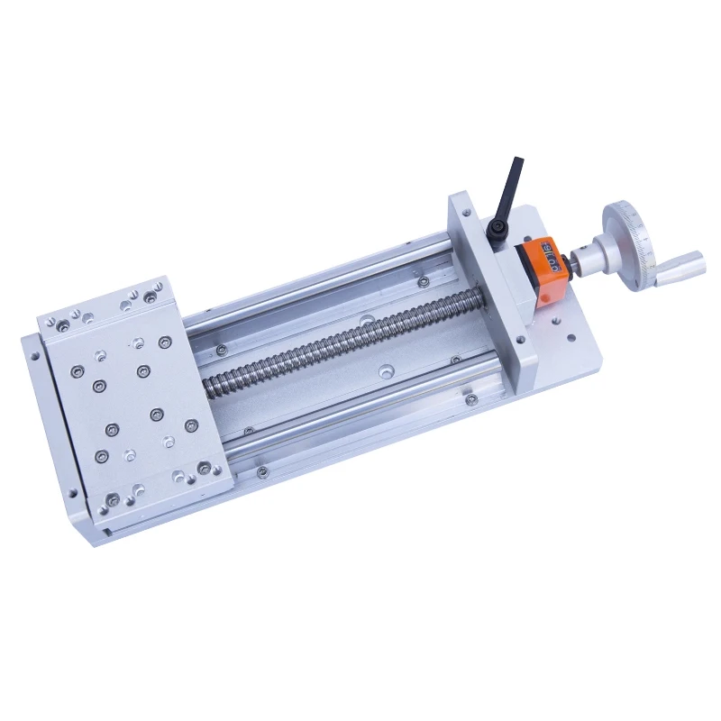 Guide Rail Slide XY axis cross linear guide screw slide module with handwheel displacement sensor machine tool digital display