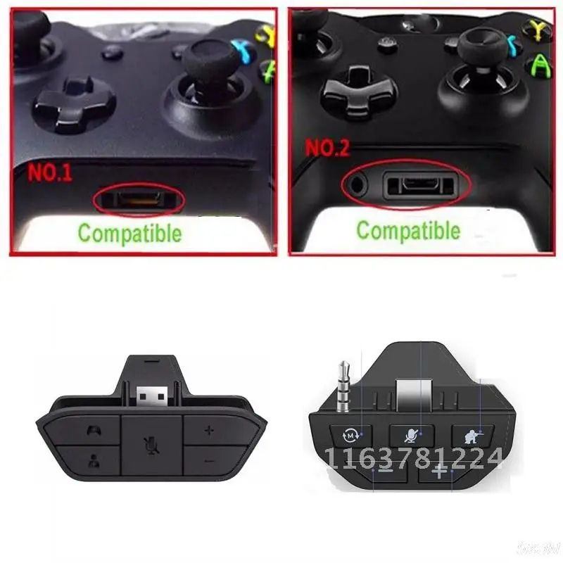 Controller Handle Sound Enhancer Stereo Headset Adapter For X-box One Wireless Gamepad Universal 3.5 mm Audio Jack Stereo