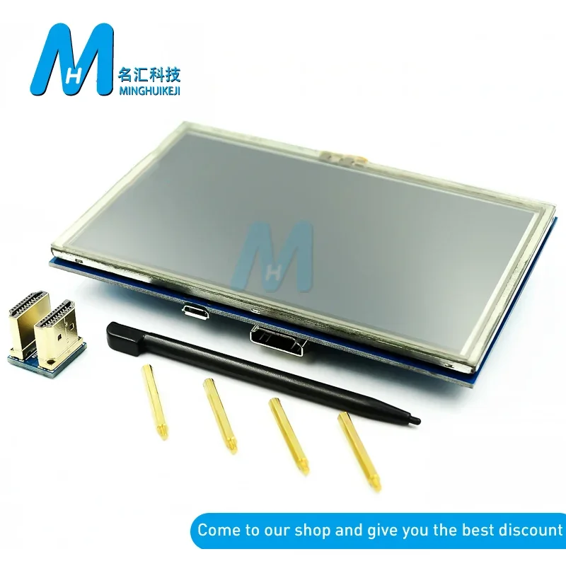 

5 inch Portable Monitor HDMI 800 x 480 Capacitive Touch Screen LCD Display for Raspberry Pi 4 3B+/ PC/Raspberry Pi A+/B+/2B LCD