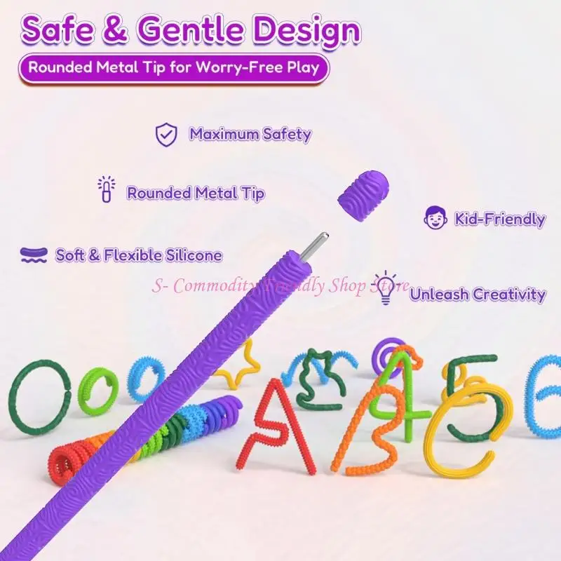 85ae Novelty Silicone Gadget Textured Meditation Touet pour le jouet sensoriel pour tout-petit