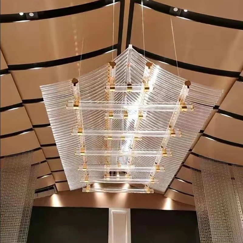 Professional Factory Custom Modern Nordic Luxury Glass Staircase LED  Stainless Steel for Villa Project