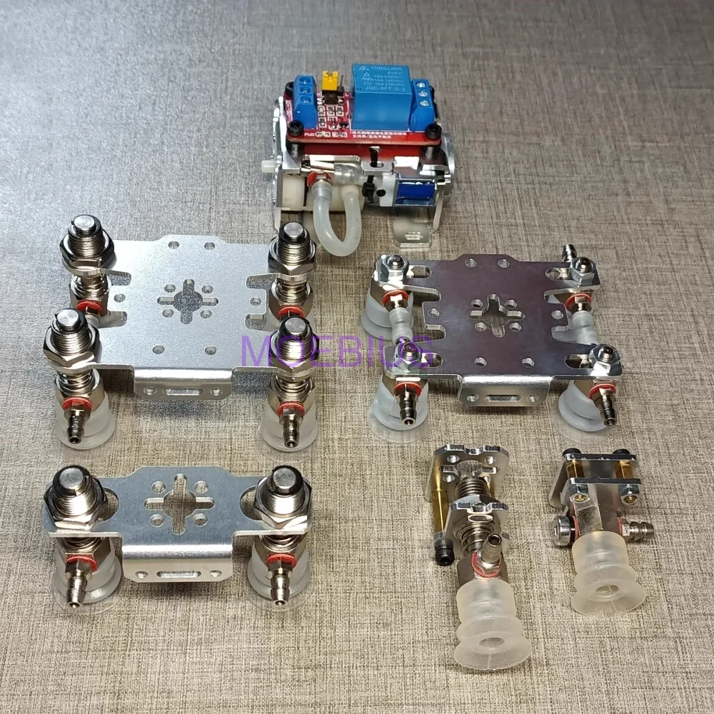 기계식 팔 흡입 컵 진공 공기 펌프 클램프 기계식 로봇 팔 발톱 릴레이 DIY 로봇 장난감 키트 부품